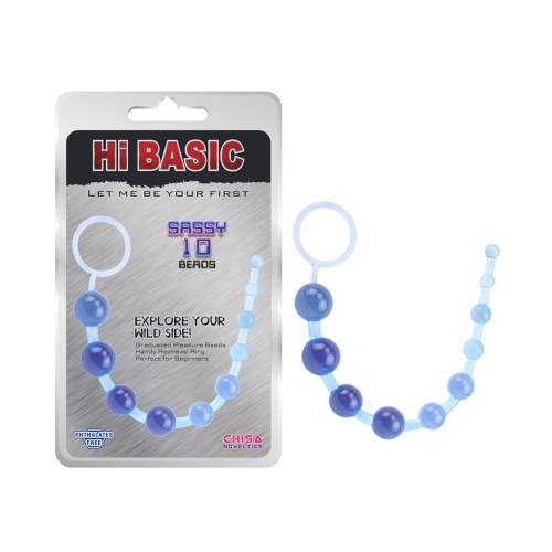 SASSY ANAL BEADS-BLUE